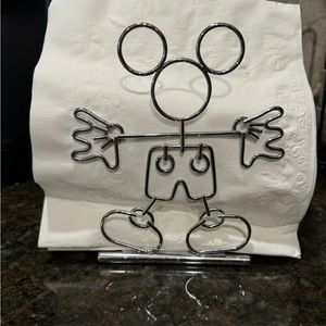 Vintage Chrome Mickey Mouse Napkin Holder